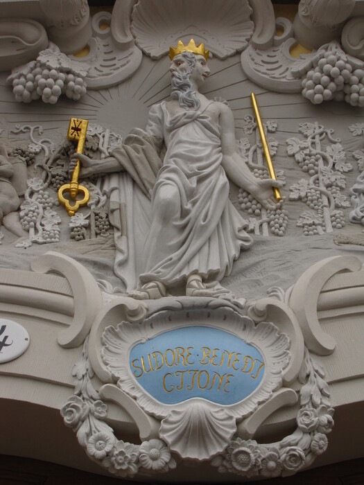 Two Faced Guardian above a Doorway