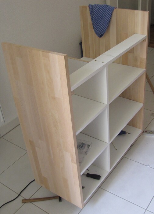 Shelf boards assembled